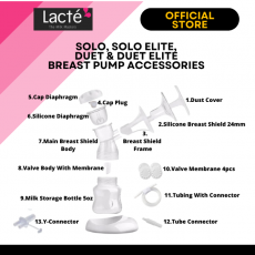 Lacte - Solo, Solo Elite, Duet & Duet Elite Breast Pump Accessor