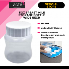 Lacte -5oz B/milk Storage Bottle Wide Neck No Teat(1pcs)-SBB